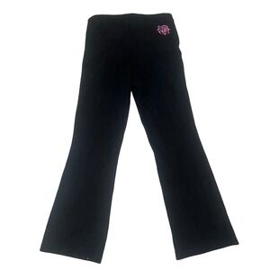 VTG Nike 100% Cashmere Knit Pants Embroidered Rose RARE Archive Womens Small y2k